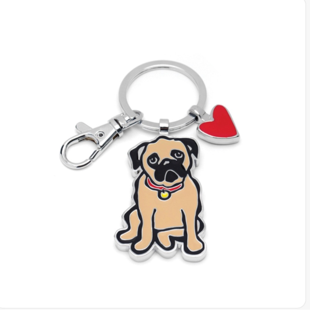 Marc Tetro Pug dog keychain
